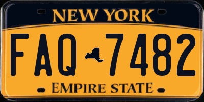 NY license plate FAQ7482