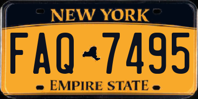 NY license plate FAQ7495