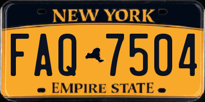 NY license plate FAQ7504