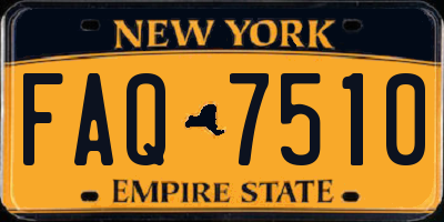 NY license plate FAQ7510