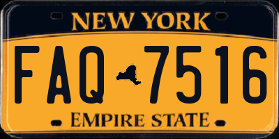 NY license plate FAQ7516