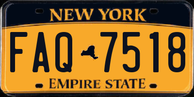 NY license plate FAQ7518