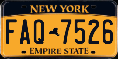 NY license plate FAQ7526