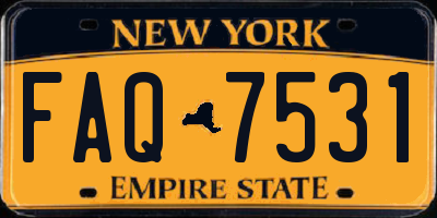 NY license plate FAQ7531