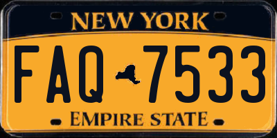 NY license plate FAQ7533