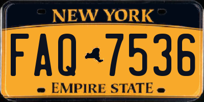 NY license plate FAQ7536