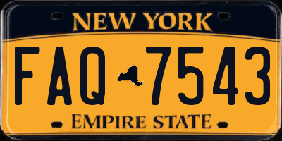 NY license plate FAQ7543
