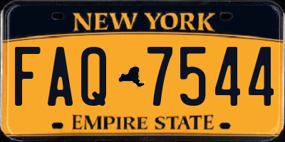 NY license plate FAQ7544