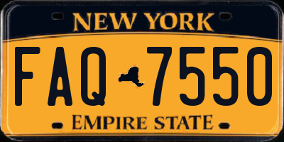 NY license plate FAQ7550