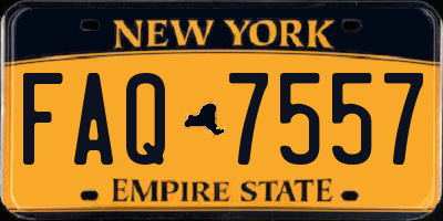NY license plate FAQ7557