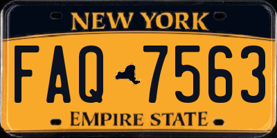 NY license plate FAQ7563