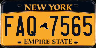NY license plate FAQ7565