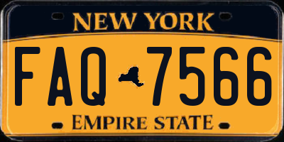 NY license plate FAQ7566