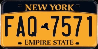 NY license plate FAQ7571
