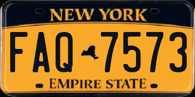 NY license plate FAQ7573