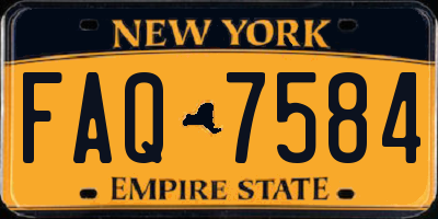 NY license plate FAQ7584