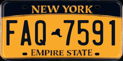 NY license plate FAQ7591