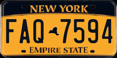 NY license plate FAQ7594