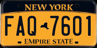 NY license plate FAQ7601