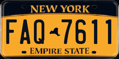 NY license plate FAQ7611