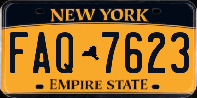 NY license plate FAQ7623