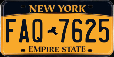 NY license plate FAQ7625
