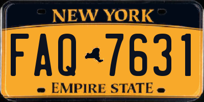 NY license plate FAQ7631