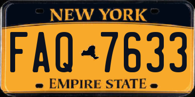 NY license plate FAQ7633