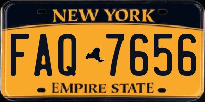 NY license plate FAQ7656