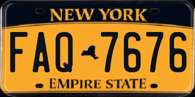 NY license plate FAQ7676