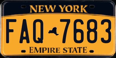 NY license plate FAQ7683