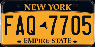 NY license plate FAQ7705