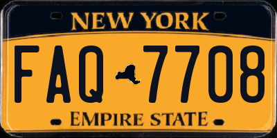NY license plate FAQ7708