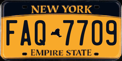 NY license plate FAQ7709