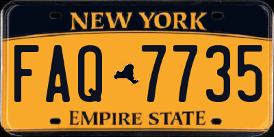 NY license plate FAQ7735