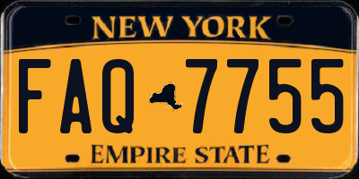 NY license plate FAQ7755