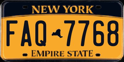 NY license plate FAQ7768