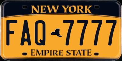 NY license plate FAQ7777