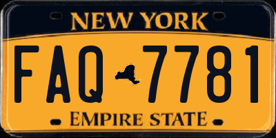 NY license plate FAQ7781