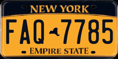 NY license plate FAQ7785