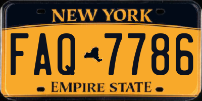 NY license plate FAQ7786