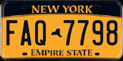 NY license plate FAQ7798