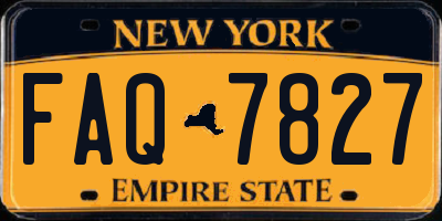 NY license plate FAQ7827