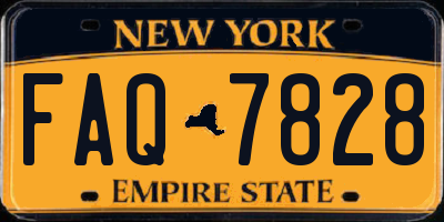NY license plate FAQ7828