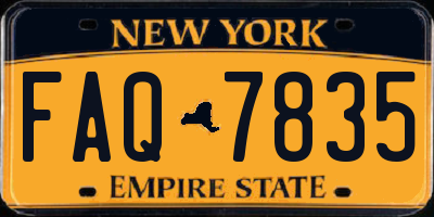 NY license plate FAQ7835