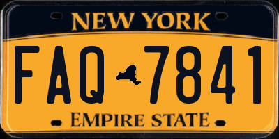NY license plate FAQ7841