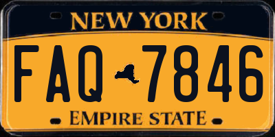 NY license plate FAQ7846