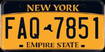 NY license plate FAQ7851
