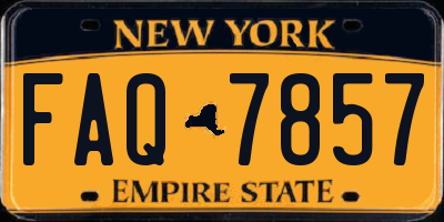 NY license plate FAQ7857