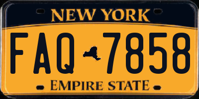 NY license plate FAQ7858
